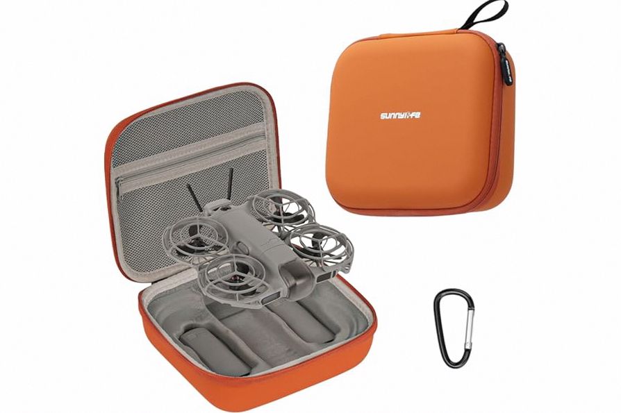 FSIDIWT Storage Bag for DJI Neo 2, Portable Travel Case Protective Carrying Case for DJI Neo 2 Drone and Batteries Accessories (Orange) product image