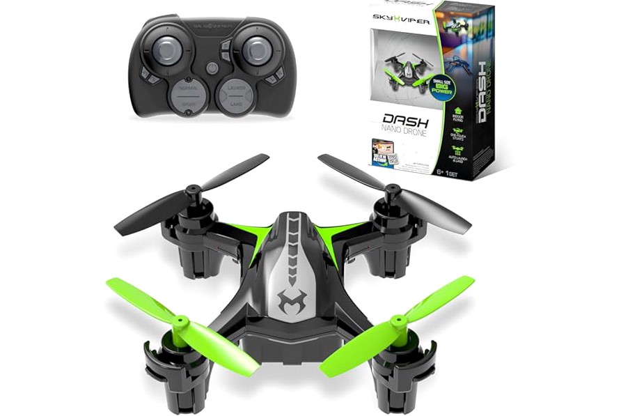 Sky Viper Dash Nano Performance RC Drone, Fast Safe Indoor Flying, Rechargeable Battery product image