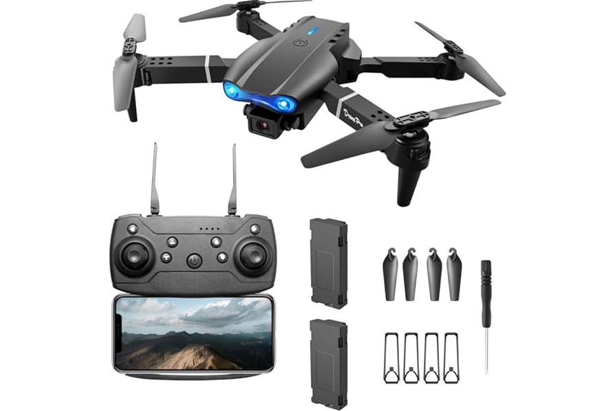 FPV Drone with 1080P Dual HD Cameras Upgraded Version RC Quadcopter for Adults, Beginner WiFi RC Drone Live Video product image