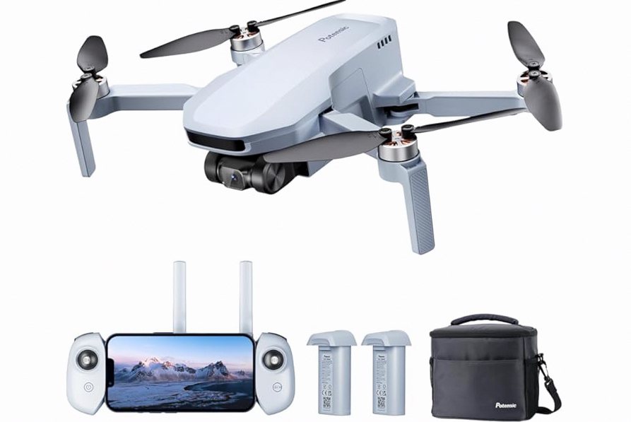 Potensic ATOM SE GPS Drone with 4K EIS Camera, Under 249g, 62 Mins Flight, 4KM FPV Transmission, Brushless Motor, Max Speed 16m/s, Auto Return, Lightweight and Foldable Drone for Adults Beginner product image