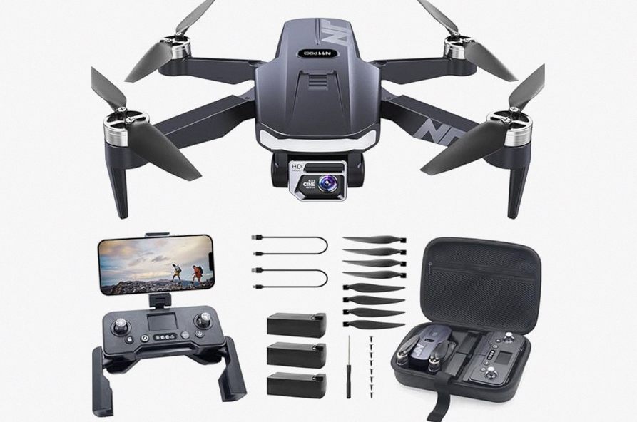 N11 PRO GPS Drone with Camera for Adults 4K UHD, 90 Min Long Flight Time, Long Control Range, Auto Return, Follow Me, Brushless Motor, 5G FPV RC Quadcopter for Beginners product image