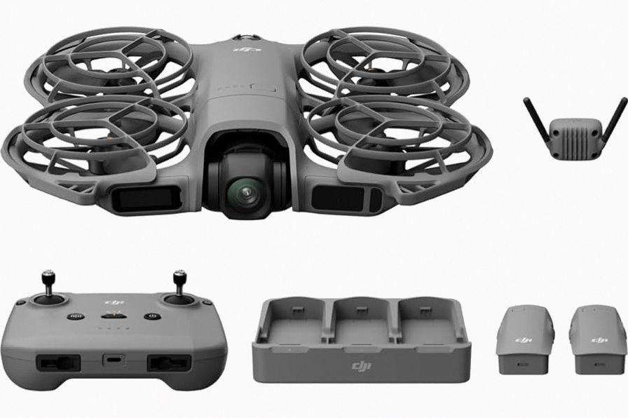 DJI Neo 2 Fly More Combo With RC-N3 Remote Controller, Stable Transmission With Digital Transceiver, 4K Drone for Beginners, 3 Batteries product image