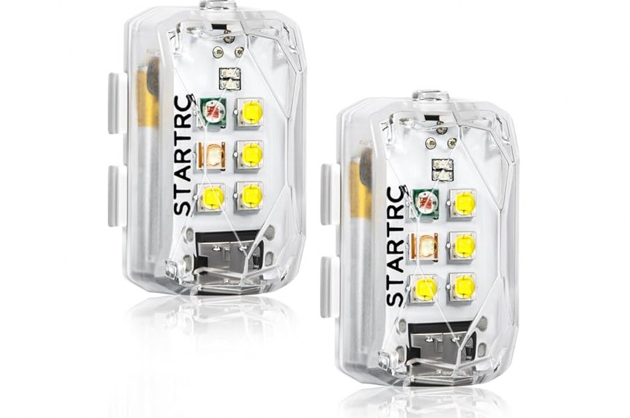 STARTRC Drone Strobe Light, Rechargable Flash Led Lamplight for FAA DroneNight Flying, Fits for DJI Neo 2,Mini 5 Pro/ 4 Pro/3/4k, Avata 2,Air 3S and All RC Drones Accessory(2pc) product image