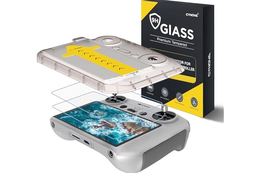 CYNOVA DJI RC2 Screen Protector with Auto Alignment Kit, DJI RC Controller HD Tempered Glass Screen Protector Film For Mini 5 Pro/Flip/Mini 3 / Mini 3 Pro/Air 3 Accessories product image