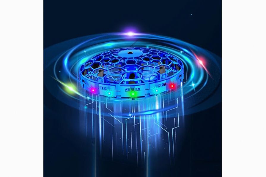 Mini Drone For Kids,Hand Operated Small Drone Indoors&Outdoor,Colorful Stunts Flying Ball Toy,Stem Toys For Children,Birthday And Christmas Gift For 6 7 8 9 10 11 12+ Year Old Boys Or Girls（Blue） product image