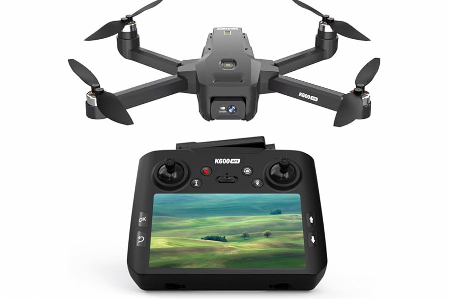 GPS Drone with EIS Camera 4.5" LCD Screen on Controller, FPV Drones Al Track&Orbit Mode with Professional with Auto Return Follow Me for Adult Beginner, GPS Brushless Drone Long Range Circle Fly,Under 249g product image